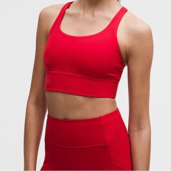 lululemon athletica Other - Lululemon Red Strappy Back Sports Bra | Size M | Medium Support Yoga